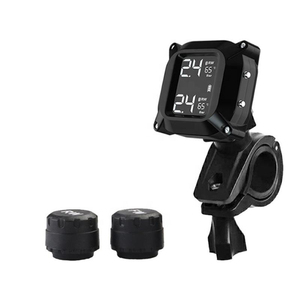 Wireless Universal Motorcycle Tyre Pressure Monitor Wireless External Sensors <b>TPMS</b> - Product Image 1