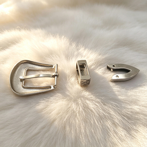 Productos Personalizados en Oferta, Hebilla de Cinturón de Metal de 30 mm con Patrón Vintage, Hebilla de Cinturón de Tres Piezas, Accesorios para la Cintura - Product Image 4