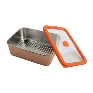 Stainless Steel Lunch Box,Leak-Proof Food <b>Containers</b>, <b>Metal</b> Lunchbox for Travel & Work - Product Image 4