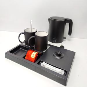 <span class=keywords><strong>Creade</strong></span> Strix-termostato con Control preciso de temperatura, acero inoxidable, hervidor eléctrico para Hotel, juego de bandeja - Product Image 4
