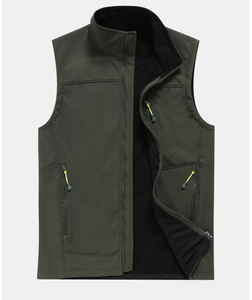 وصل حديثًا سترة رجالية مقاومة للرياح مبطنة بسحاب من الصوف الشتوي - Product Image 3