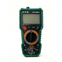 Multimètre numérique Oyd 9806A Plus True RMS avec écran LCD, 4 chiffres, 6000 points de mesure, sélection automatique de la plage, testeur de tension et d'intensité AC/DC