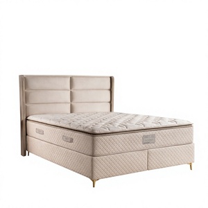 Juego de Cama Turco Premium Mabelia, Base de Cama con Almacenamiento Hidráulico, Cabecera Tapizada Moderna, Muebles Transpirables para el Hogar - Product Image 1