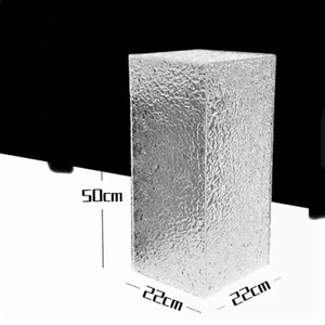 Grosir akrilik Display berdiri prasmanan akrilik peninggi makanan kubus akrilik transparan tampilan persediaan Supermarket makanan penutup berdiri - Product Image 5