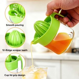 Wholesale Manual Multifunctional Soda-lime Glass Citrus <b>Juicer</b> Heavy Duty Die Cast Zinc Alloy Hand Squeezer for Lemon - Product Image 5