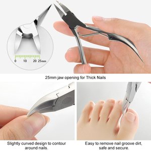 <span class=keywords><strong>Kit</strong></span> de 7 pièces pour ongles incarnés en acier inoxydable – Outils de correction de pédicure, éliminateur d'ongles incarnés, lime à ongles, outils de levage d'ongles - Product Image 5
