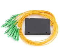Séparateur optique PLC 1M 1x2 4 8 16 Cassettes de boîte ABS avec connecteur SC/APC séparateur de fibre de type boîte