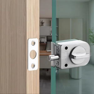 Specializes in Manufacturing Glass Fittings Stainless Steel Office Glass Door Handle <b>Lock</b> - Product Image 4