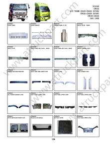 Panel Frontal de 03'' para Camiones Nissan <span class=keywords><strong>UD</strong></span> CWA451 CDA451 CMA451, Repuestos - Product Image 3