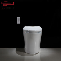 Européenne compostage ronde toilette intelligente