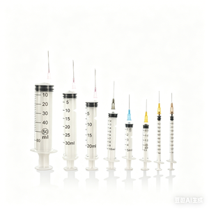 Seringues médicales jetables 1cc 2cc 3cc 5cc 10cc avec ou <span class=keywords><strong>sans</strong></span> <span class=keywords><strong>aiguille</strong></span>, certifiées ISO/CE, stériles, classe II, fourniture d'usine - Product Image 1