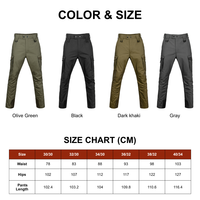 Pantalon cargo tactique BSCI personnalisé, imperméable, coupe-vent, respirant, droit, léger, extensible, en Ripstop, pour homme, avec genouillères intégrées