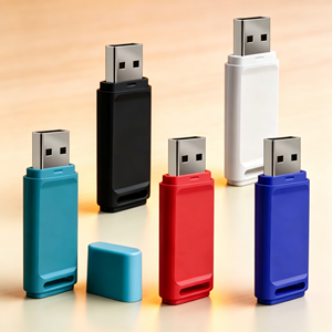 แฟลชไดรฟ์ USB2.0 แบบขายส่ง OEM ตัวเรือนพลาสติก ความเร็วสูง รับทำโลโก้ตามสั่ง ของขวัญส่งเสริมการขายสำหรับองค์กร พร้อมกล่องบรรจุภัณฑ์ - Product Image 1
