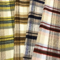Tissu en tweed mélangé de laine teint en fil à carreaux, en stock auprès des fabricants chinois, pour manteaux, vestes et jupes