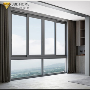 Fenêtres coulissantes modernes en aluminium avec isolation, verre creux, système moustiquaire, coupe-vent, antivol, sécurité, best-seller pour villas extérieures - Product Image 2