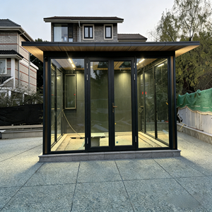 Kits de véranda en verre contemporaine en aluminium extrudé - <span class=keywords><strong>Solarium</strong></span> d'appartement - Gazebo - Pavillon en vente pour l'<span class=keywords><strong>espace</strong></span> extérieur - Product Image 1