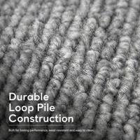 Moquette murale commerciale moderne en polypropylène à boucles, écologique et durable, pour espaces de travail à fort trafic
