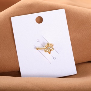 Clip-on <b>Earrings</b> Butterfly Zinc Alloy Metal Ear Cartilage Clip For Women Party Minimalist Style - Product Image 3