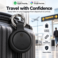 Localisateur de bagages et traceur de sac à main BLE, compatible avec Apple Find My et Google Find Hub, système double, étanche, balise de localisation Bluetooth