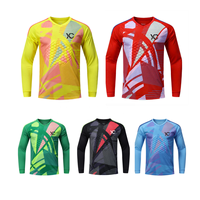Maillot de gardien de but de football de haute qualité en gros pour enfants et adultes, maillot d'entraînement à manches longues, maillot de gardien de but de football toutes saisons