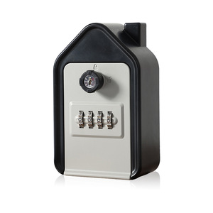 Yuefeng <b>Key</b> Box <b>Lock</b> Combination <b>Lock</b> IP65 Waterproof Aluminum Alloy Rectangular Home Use Password <b>Key</b> Unlocking JG25 Grey Black - Product Image 1