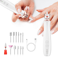 Machine à ongles portable sans fil rechargeable USB en acier inoxydable, kit d'outils de manucure OEM/ODM pour la maison et le salon