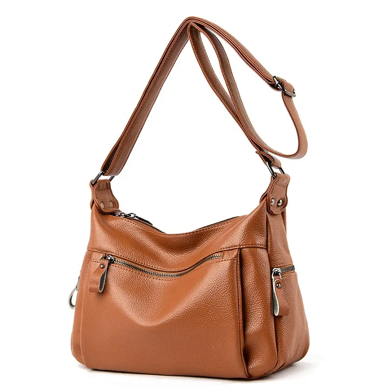 FS8808 Custom newest fashion PU leather womens and men bags Unisex messenger bag classical China supplier online shopping