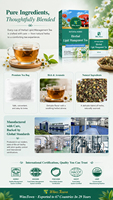 Thé WinsTown Herbal Lipid Management, 20 sachets, mélange d'herbes naturelles, ingrédients végétaux, camomille, ginkgo biloba, pour une consommation quotidienne.
