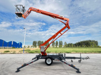 Chine 16m Spider Manlifter Télescopique Remorquable Autopropulsé Articulé Araignée Boom Lift Plate-Forme De Travail Aérienne