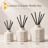 FUBEI LIVING Diffuseur de parfum d'ambiance en céramique à facettes de luxe avec logo personnalisé, coffret cadeau avec flacon de recharge d'huile, vente en gros
