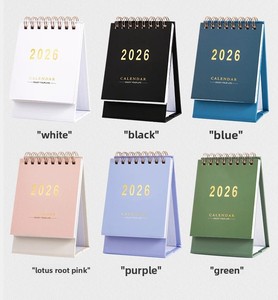 Custom Logo Desk Calendar with Standing Flip Design Spiral Coil Binding <strong>365</strong> <strong>Days</strong> New Yearly Monthly Table Calendar Printing - Product Image 6