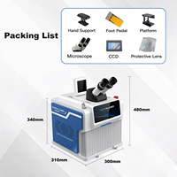 Mesin Las Laser Perhiasan Portabel Baru 60W YAG Laser Presisi Tinggi untuk Perbaikan Perhiasan Emas Perak Desktop