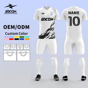 Compra al por Mayor <span class=keywords><strong>de</strong></span> Camisetas <span class=keywords><strong>de</strong></span> Fútbol Personalizadas EXON, Sublimadas, con Logotipo <span class=keywords><strong>de</strong></span> <span class=keywords><strong>Silicona</strong></span> Bordado, Uniforme <span class=keywords><strong>de</strong></span> Club <span class=keywords><strong>de</strong></span> Fútbol, Transpirable para Adultos y Niños - Product Image 1