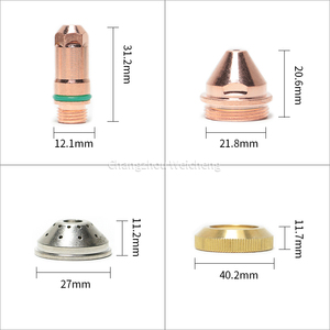 High Quality YK200H Plasma <strong>Electrode</strong> YK200102 Nozzzle YK200103 Shield YK200104 Retaining Cap YK200105 YK200106 for YK200 Torch - Product Image 3