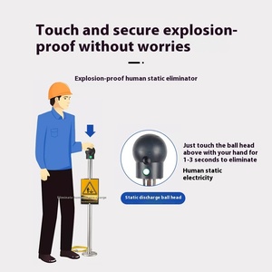 Type intrinsèquement sûr ES-PSA équipement électrique <span class=keywords><strong>de</strong></span> soutien <span class=keywords><strong>de</strong></span> salle blanche <span class=keywords><strong>de</strong></span> sécurité <span class=keywords><strong>de</strong></span> lumière sonore <span class=keywords><strong>de</strong></span> déchargeur statique humain anti-déflagrant - Product Image 4