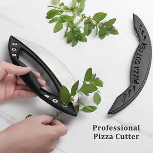 Cortador de Pizza Multifuncional de Acero Inoxidable, Cortador Semicircular con Logotipo Personalizado, Herramienta para Cortar Vainilla - Product Image 3