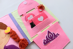 Libro Sensorial <span class=keywords><strong>de</strong></span> Fieltro con Diseño <span class=keywords><strong>de</strong></span> Castillo, para Actividades Tranquilas y Creativas, Aprendizaje Temprano, para Niños <span class=keywords><strong>de</strong></span> 5 <span class=keywords><strong>a</strong></span> 7 <span class=keywords><strong>A</strong></span>ños, Ecológico, Estilo Montessori - Product Image 5