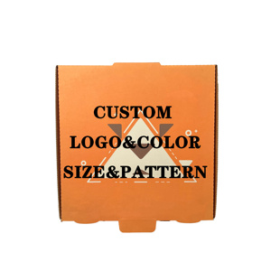 Boîtes à pizza personnalisées en carton ondulé brun pour événements et restaurants, design carré, fabricant de boîtes à pizza sécurisées - Product Image 2