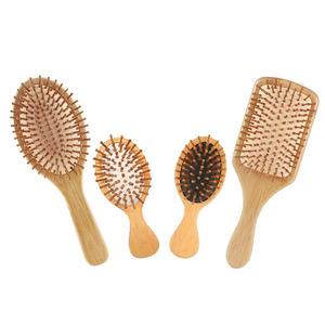 Vente en gros OEM Logo personnalisé Air Paddle Massage du cuir chevelu démêlant brosse à <span class=keywords><strong>cheveux</strong></span> en bois ensemble pour <span class=keywords><strong>cheveux</strong></span> <span class=keywords><strong>bouclés</strong></span> - Product Image 3