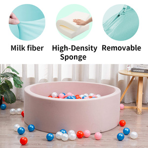 <span class=keywords><strong>Piscine</strong></span> <span class=keywords><strong>à</strong></span> balles ronde pliable en mousse souple pour tout-petits, parc de jeu intérieur unisexe avec balles océaniques, ensemble de jeu pour enfants - Product Image 3