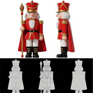 Escultura de soldado de <span class=keywords><strong>Cascanueces</strong></span> de fibra de vidrio para exteriores para vacaciones y decoración comercial Escultura de resina hecha de resina - Product Image 6