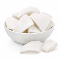 Gefreeze-droogd kokosvlees, bulk, hele stukken, knapperig, tropische snack, FD-technologie, OEM, groothandel, fabriek, export, winkelklaar