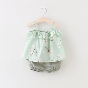 Conjuntos de Ropa para Bebés al por Mayor, Ropa para Bebés, Pantalones Florales para Niñas, Trajes de Falda de Proveedor Chino - Product Image 2