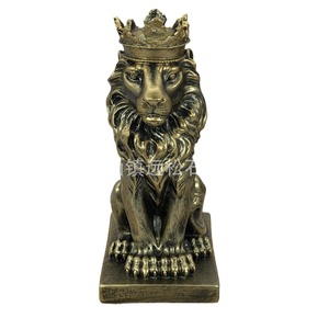 Scandinavian Modern Handmade Eco-friendly Lion Resin Figurine <strong>Christmas</strong> Home Decor Animal <strong>Artwork</strong> - Product Image 6