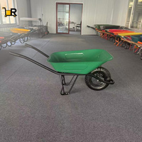Chariot à roues métallique et plastique robuste à grande capacité de charge de 150 kg, roues pneumatiques, capacité de 65 L, vente chaude