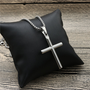 <b>Cross</b> Pendant Necklace Stainless Steel Unisex Gift Jewelry Fashion - Product Image 2