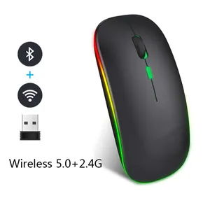 Ratón inalámbrico para videojuegos, dispositivo recargable de modo dual, barato, 2,4G, venta al por mayor