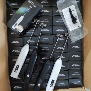 Mousseur à lait rechargeable portatif, mousseur à <span class=keywords><strong>café</strong></span> électrique en acier inoxydable - Product Image 2