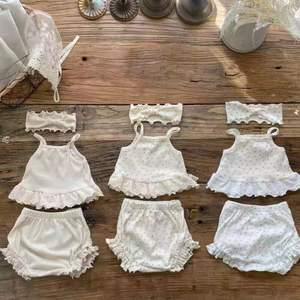 Ensemble de vêtements d'été pour enfants OEM ODM, haut à bretelles et short pour tout-petit, ensemble de vêtements <span class=keywords><strong>2</strong></span> pièces, vêtements en coton pour bébé, logo personnalisé - Product Image 5