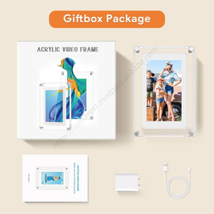 Vente en gros Nouveau modèle 2025 Cadre photo numérique 5 pouces 1920*1080 Haute résolution Lecture vidéo/photo/musique/calendrier/horloge - Product Image 4